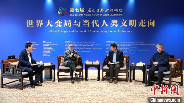 9月27日，第七屆尼山世界文明論壇首場高端對話舉行?！×籂?攝