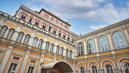  △當?shù)貢r間3月21日，莫斯科，克里姆林宮。（總臺央廣記者潘毅拍攝）