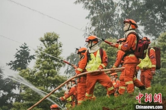 演練現(xiàn)場(chǎng)。瀘州消防供圖