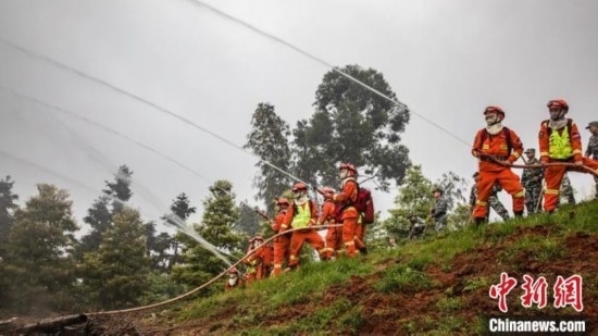 演練現(xiàn)場(chǎng)。瀘州消防供圖