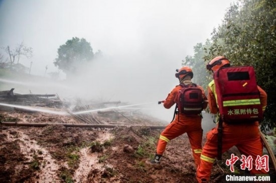 演練現(xiàn)場(chǎng)。瀘州消防供圖