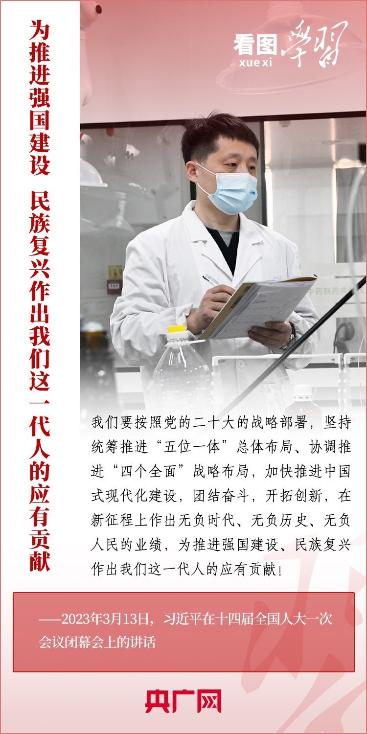 看圖學(xué)習(xí)丨為推進強國建設(shè)、民族復(fù)興作出我們這一代人的應(yīng)有貢獻