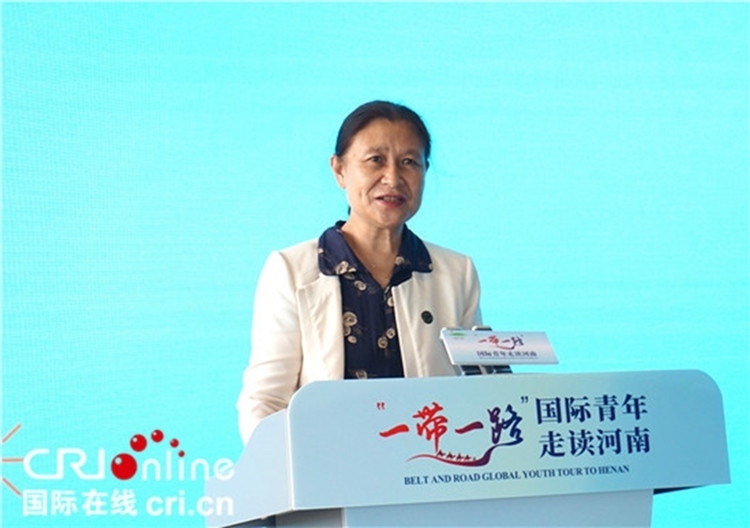 中國人民對外友好協(xié)會二級巡視員李冬梅致辭。賈親親 攝