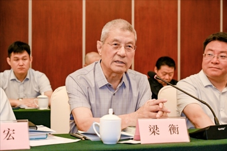 中國林業(yè)生態(tài)作家協(xié)會名譽主席梁衡發(fā)言。主辦方供圖