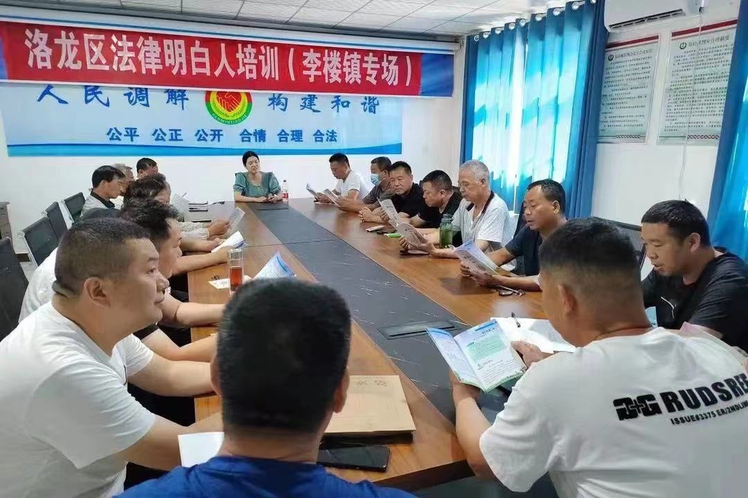 河南省洛陽市洛龍區(qū)李樓司法所開展《民法典》專題普法講座暨“法律明白人”培訓(xùn)。河南省司法廳供圖