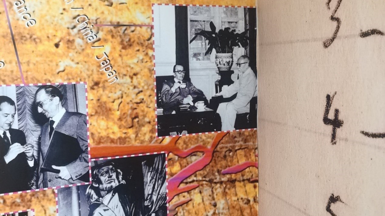 1957年，卡贊扎基斯第二次訪問中國，期間與作家茅盾進行交流。人民網(wǎng)記者 葛泰佚攝