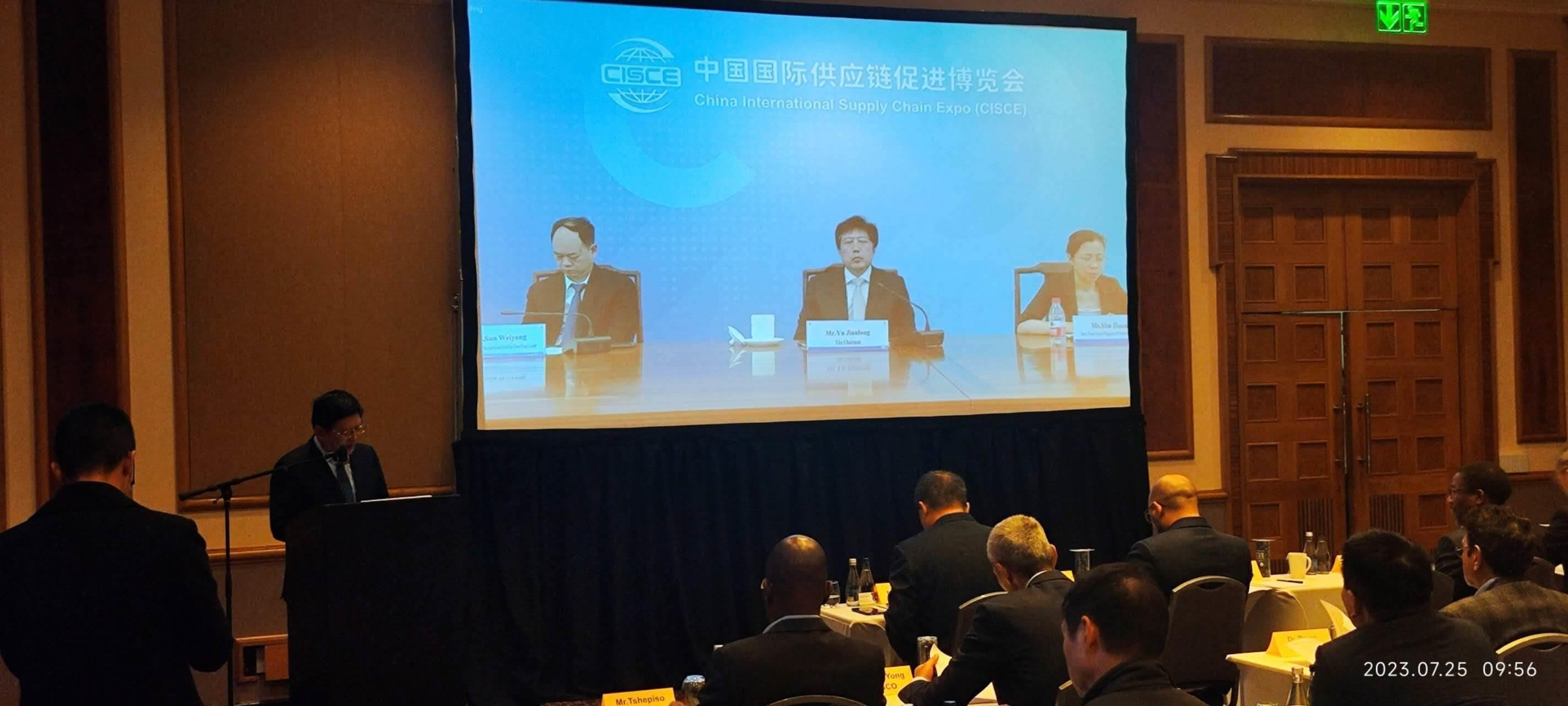 唐中東總領(lǐng)事致辭。圖片來源：貿(mào)促會