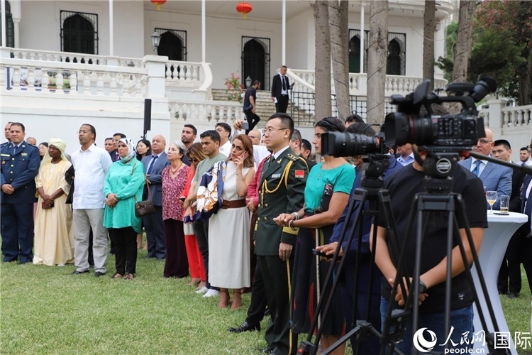 圖為招待會現(xiàn)場。人民網(wǎng)記者 王傳寶攝