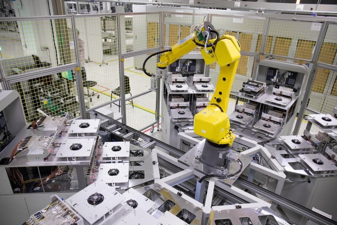 中興通訊“5G全連接智能工廠”。受訪者供圖