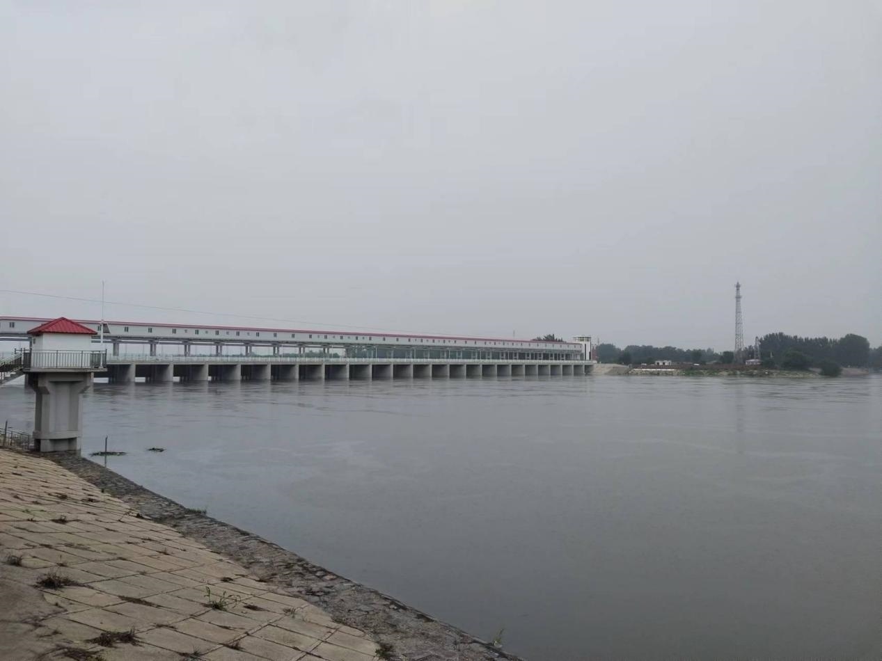 獨流減河進洪閘。受訪者供圖