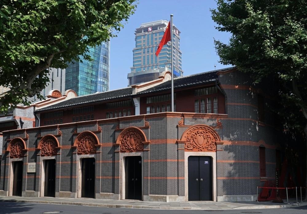 2023年6月9日拍攝的中共一大會址外景。新華社記者 劉穎 攝