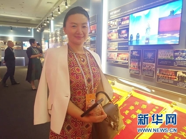 英國川商聯(lián)合總會會長宋汶栗。新華網(wǎng)記者 侯強 攝