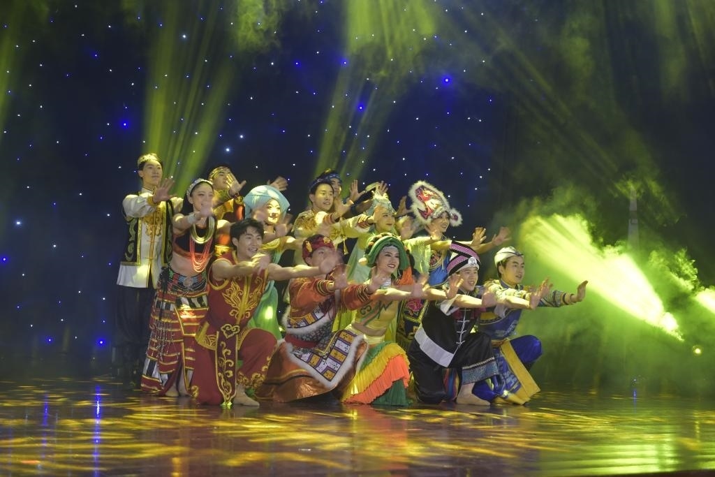 5月27日，演員在柬埔寨金邊真臘歌劇院演出。