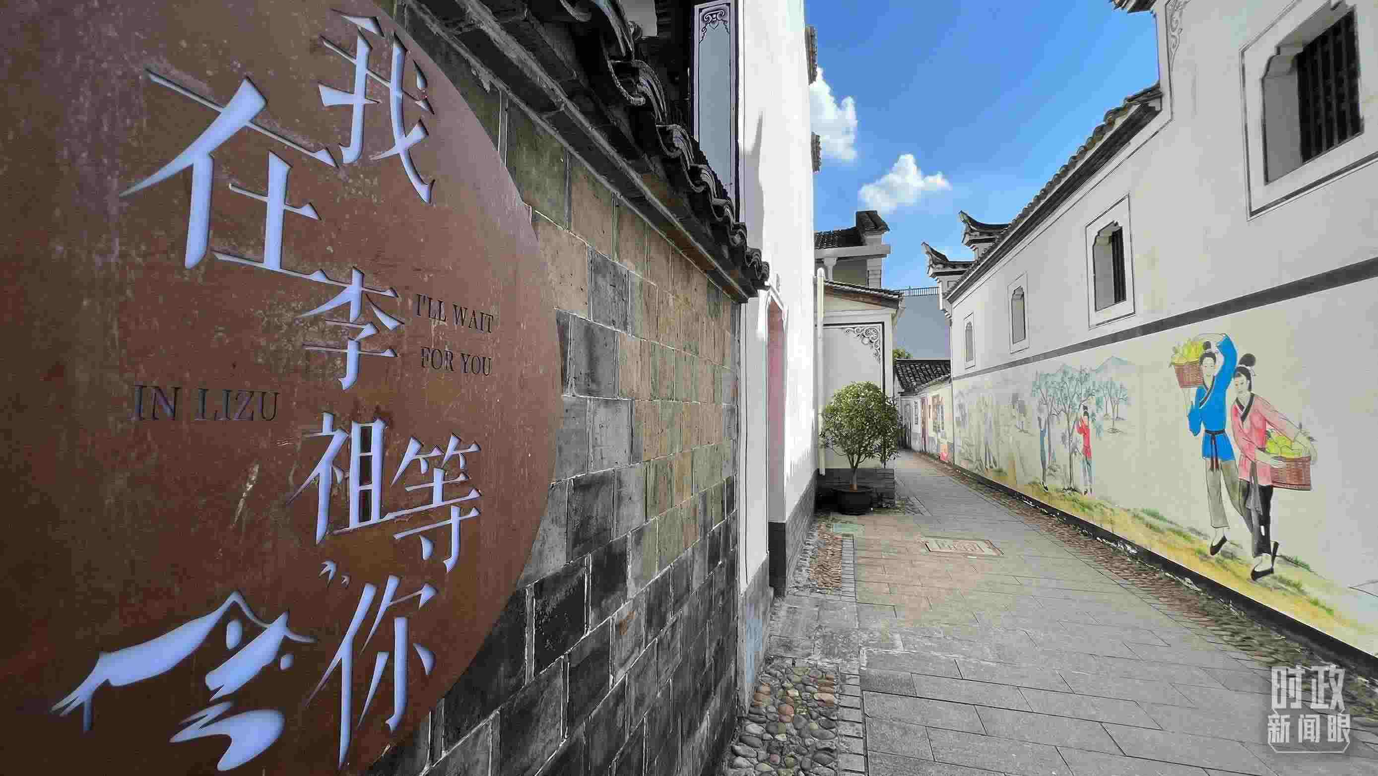 △村內(nèi)干凈整潔的小巷子。（總臺(tái)央視記者李煒拍攝）