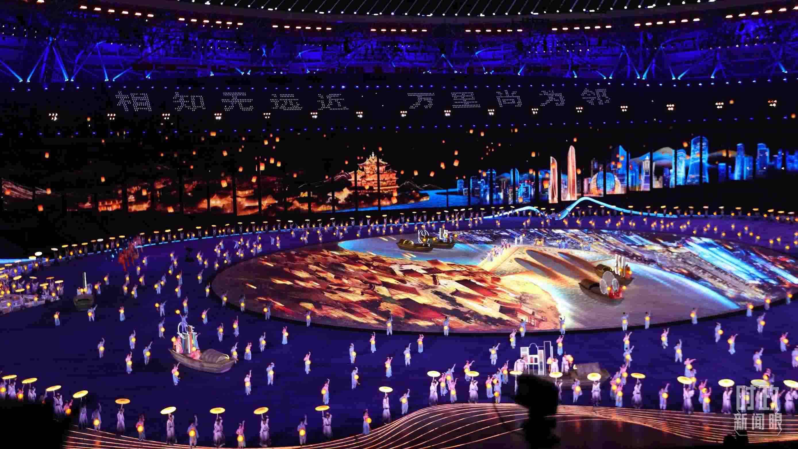 △杭州第19屆亞運會開幕式。（總臺央視記者魏幫軍拍攝）