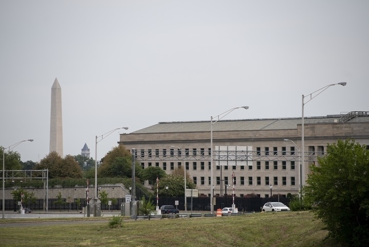 這是2021年8月3日在美國弗吉尼亞州阿靈頓拍攝的美國國防部所在地五角大樓。新華社記者劉杰攝