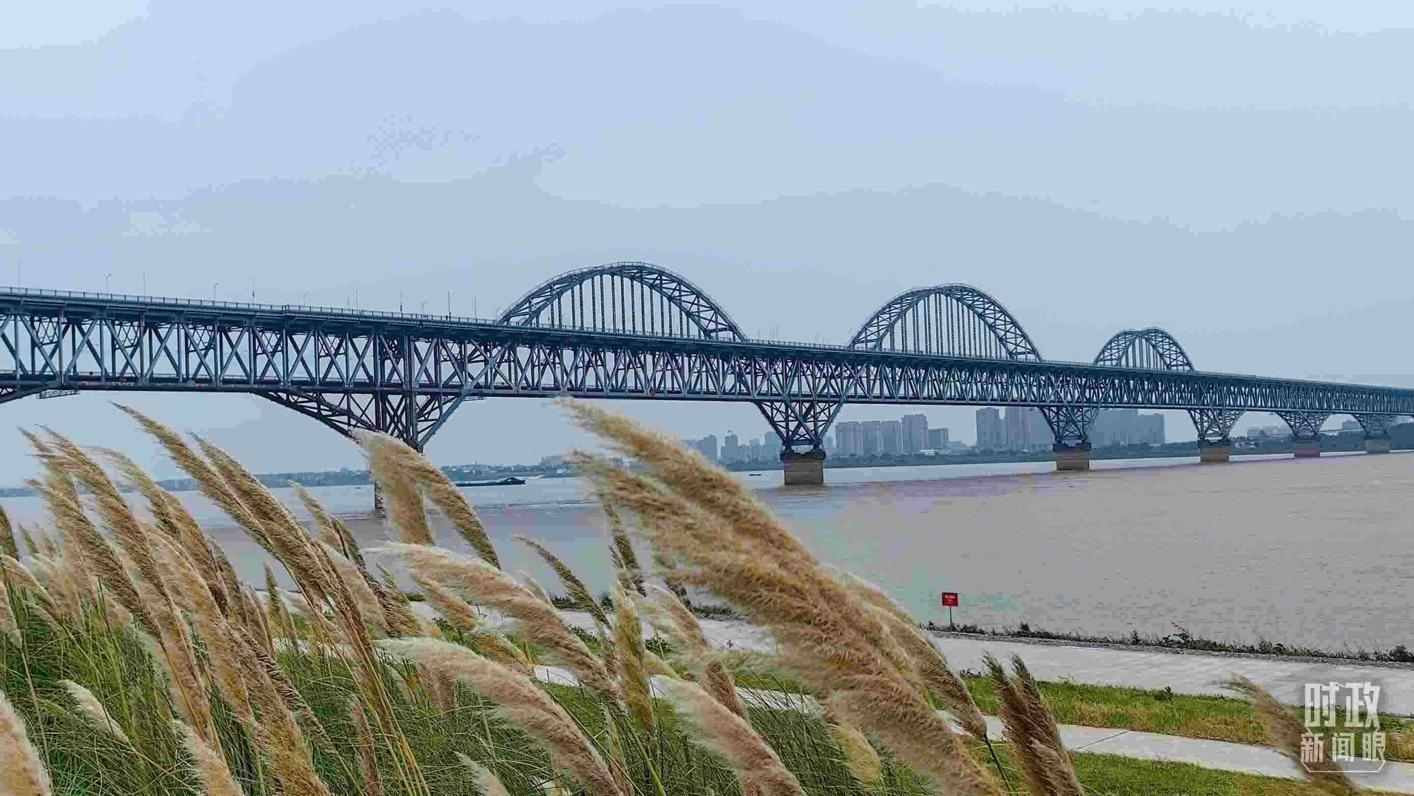 △長江國家文化公園九江城區(qū)段。（總臺(tái)央視記者段德文拍攝）