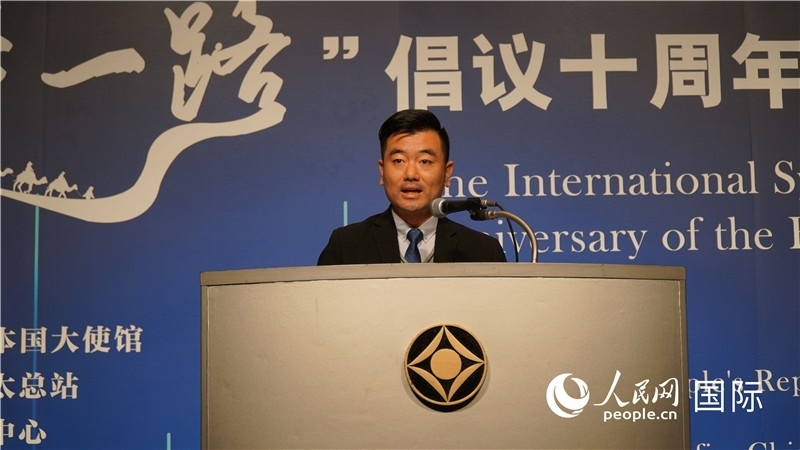 泰中“一帶一路”研究中心主任威倫發(fā)言。人民網(wǎng) 蔣曉辰攝