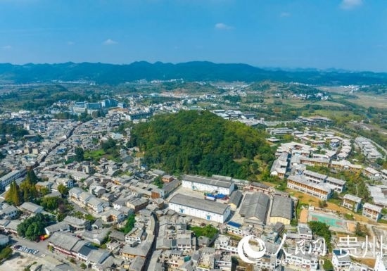 航拍舊州古鎮(zhèn)。人民網(wǎng) 陽茜攝