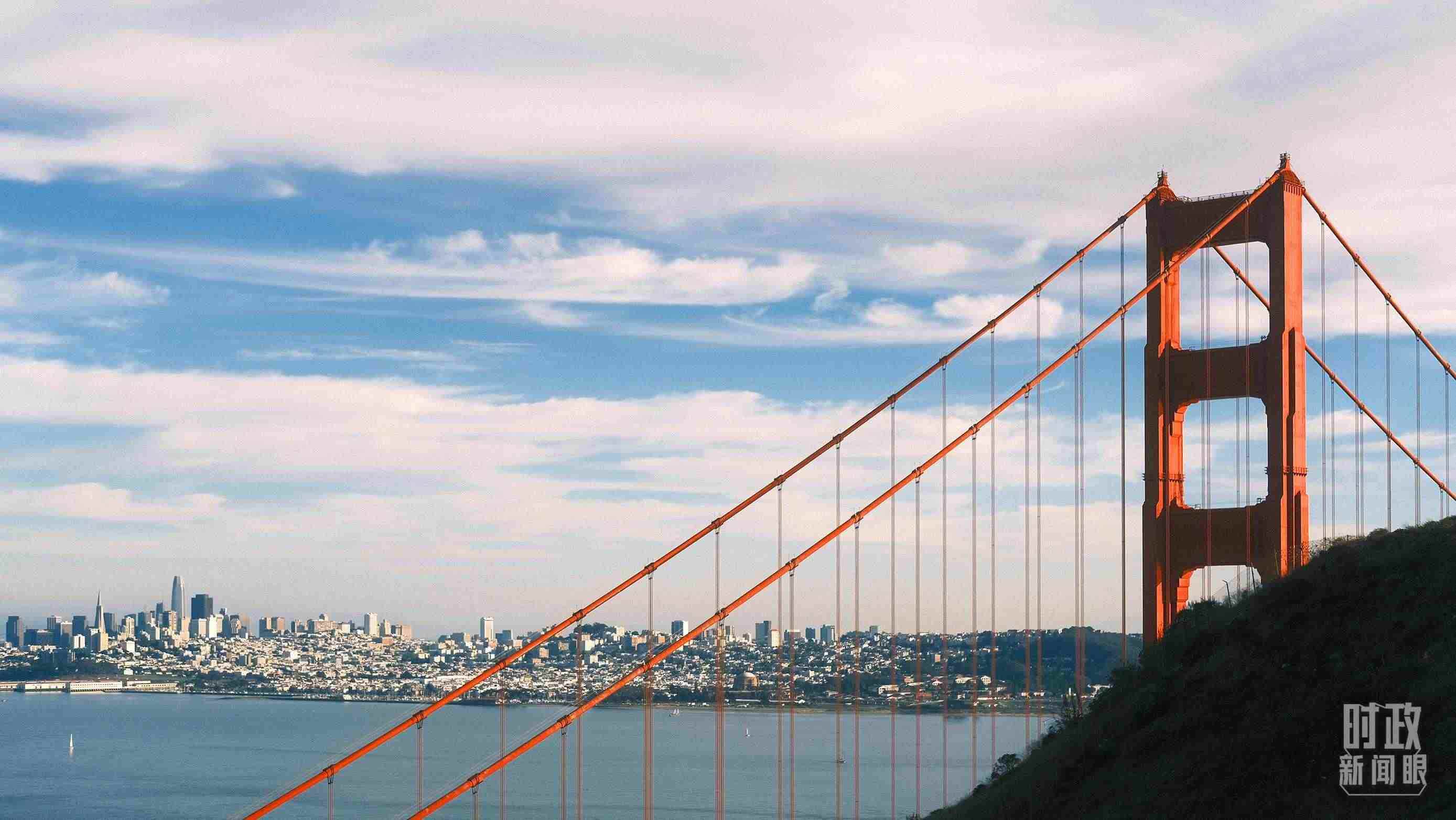 舊金山，金門大橋。（總臺(tái)央視記者盧心雨拍攝）