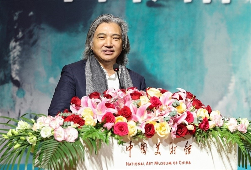 吳為山致辭。主辦方供圖