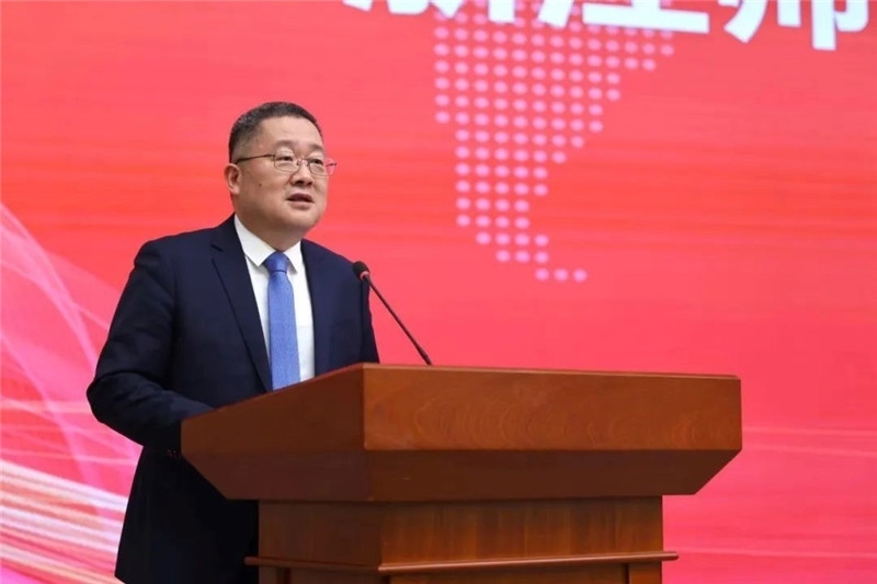 浙江師范大學(xué)黨委書記鄭孟狀致辭。主辦方供圖