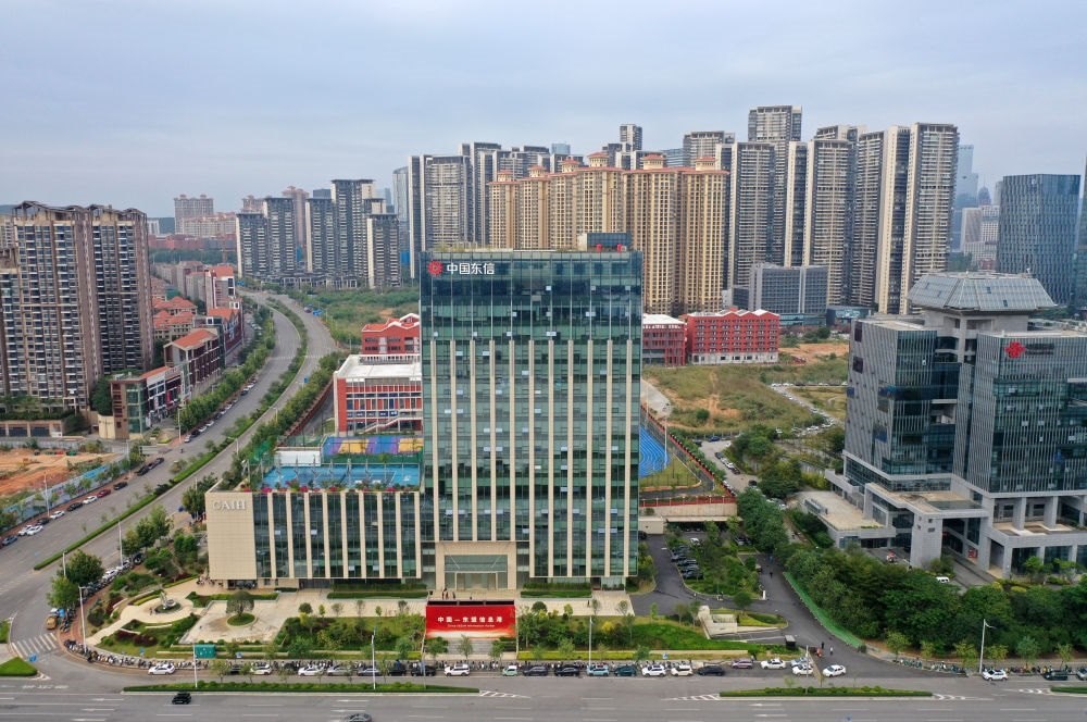 中國(guó)—東盟信息港（無(wú)人機(jī)照片）。