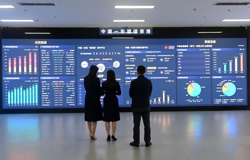 中國(guó)—東盟信息港股份有限公司展廳。