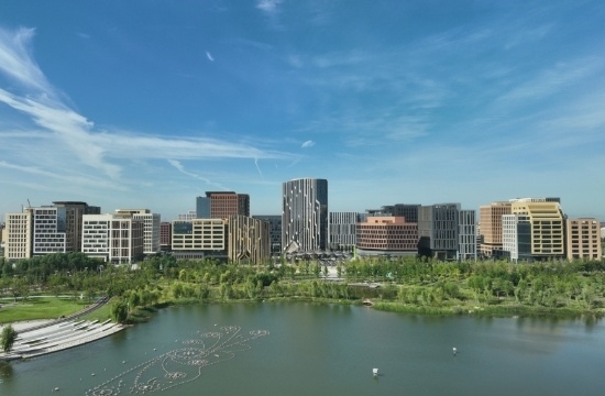 雄安新區(qū)容東片區(qū)。人民網(wǎng)記者 李兆民攝