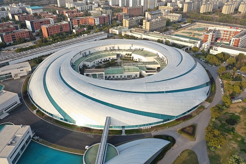 2019年3月12日，航拍上海光源項(xiàng)目。