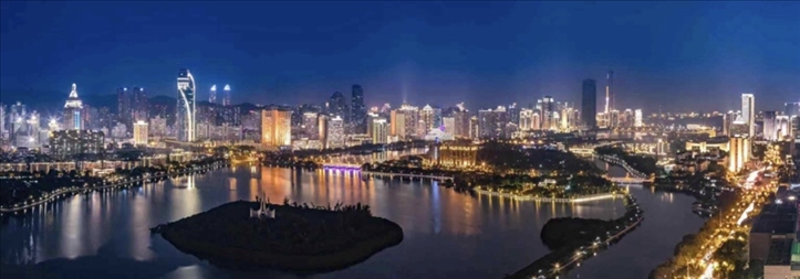 筼筜夜色。（圖源：人民日報）