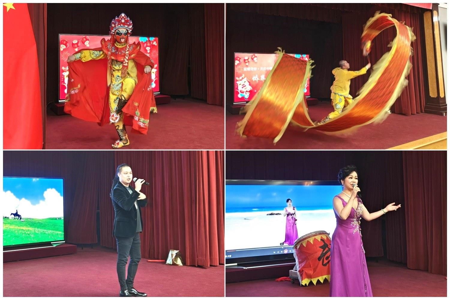 當(dāng)?shù)貎S界知名演員獻(xiàn)上精彩演出。主辦方供圖