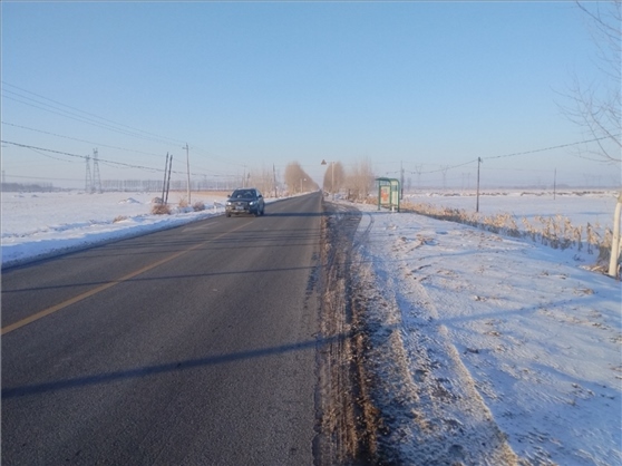 連接德惠市與太興村的德前公路寬闊通暢。德惠市委宣傳部供圖