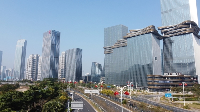 2024年1月1日，廣東珠海，橫琴粵澳深度合作區(qū)樓群。
