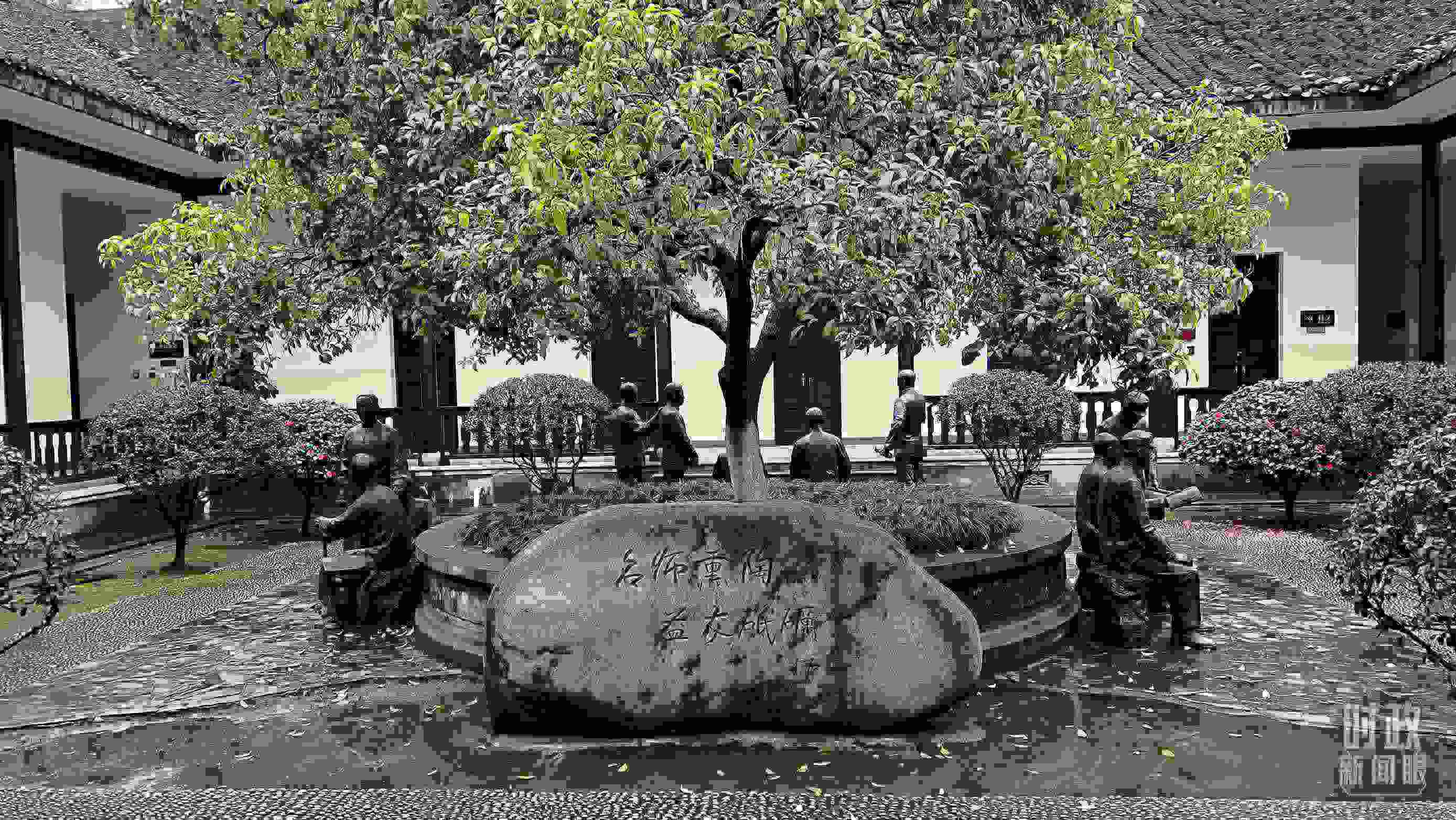 △湖南第一師范學(xué)院（城南書院校區(qū)）。（總臺央視記者覃思拍攝）