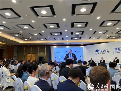 3月27日，博鰲亞洲論壇2024年年會(huì)“全球地緣政治展望”分論壇現(xiàn)場(chǎng)。人民網(wǎng) 艾里士攝