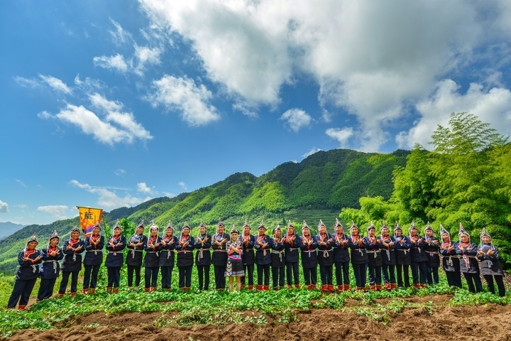 景寧渤海鎮(zhèn)安亭村畬歌嘹亮。供圖 共享聯(lián)盟·景寧