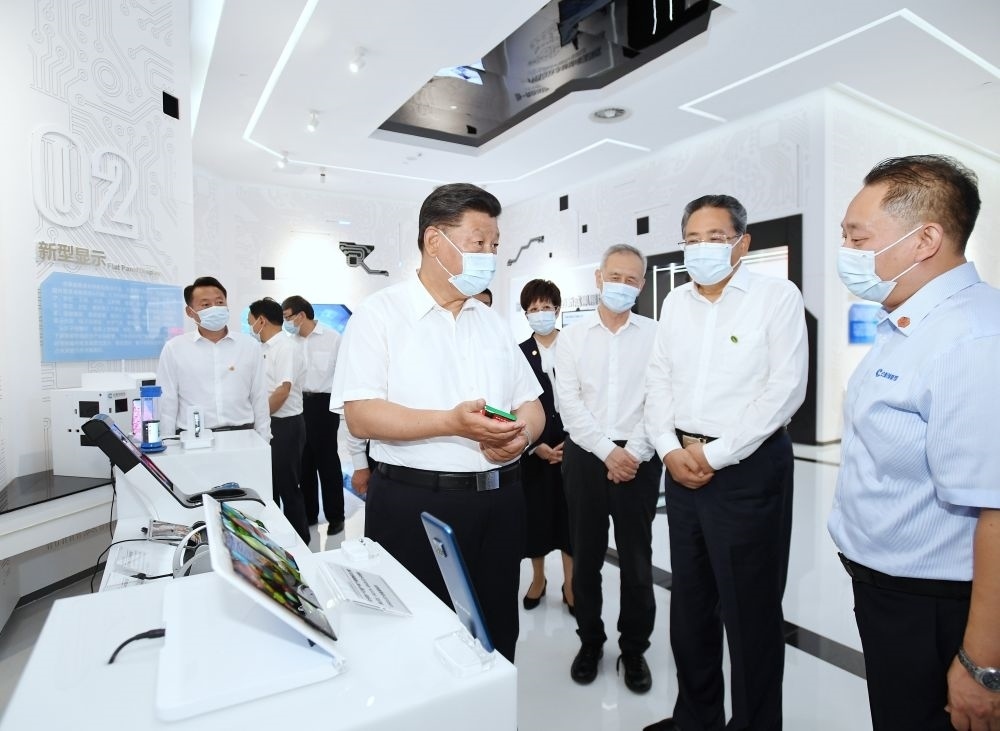 2020年8月19日下午，習(xí)近平總書記在安徽省合肥市參觀安徽創(chuàng)新館，了解安徽省科技創(chuàng)新和新興產(chǎn)業(yè)發(fā)展情況。