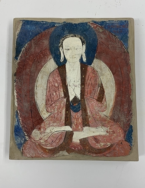 佛像壁畫殘片（暫定名）。國家文物局供圖