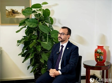 巴西文化部副部長卡西修斯·羅薩接受人民網(wǎng)專訪。人民網(wǎng)記者 符園園攝