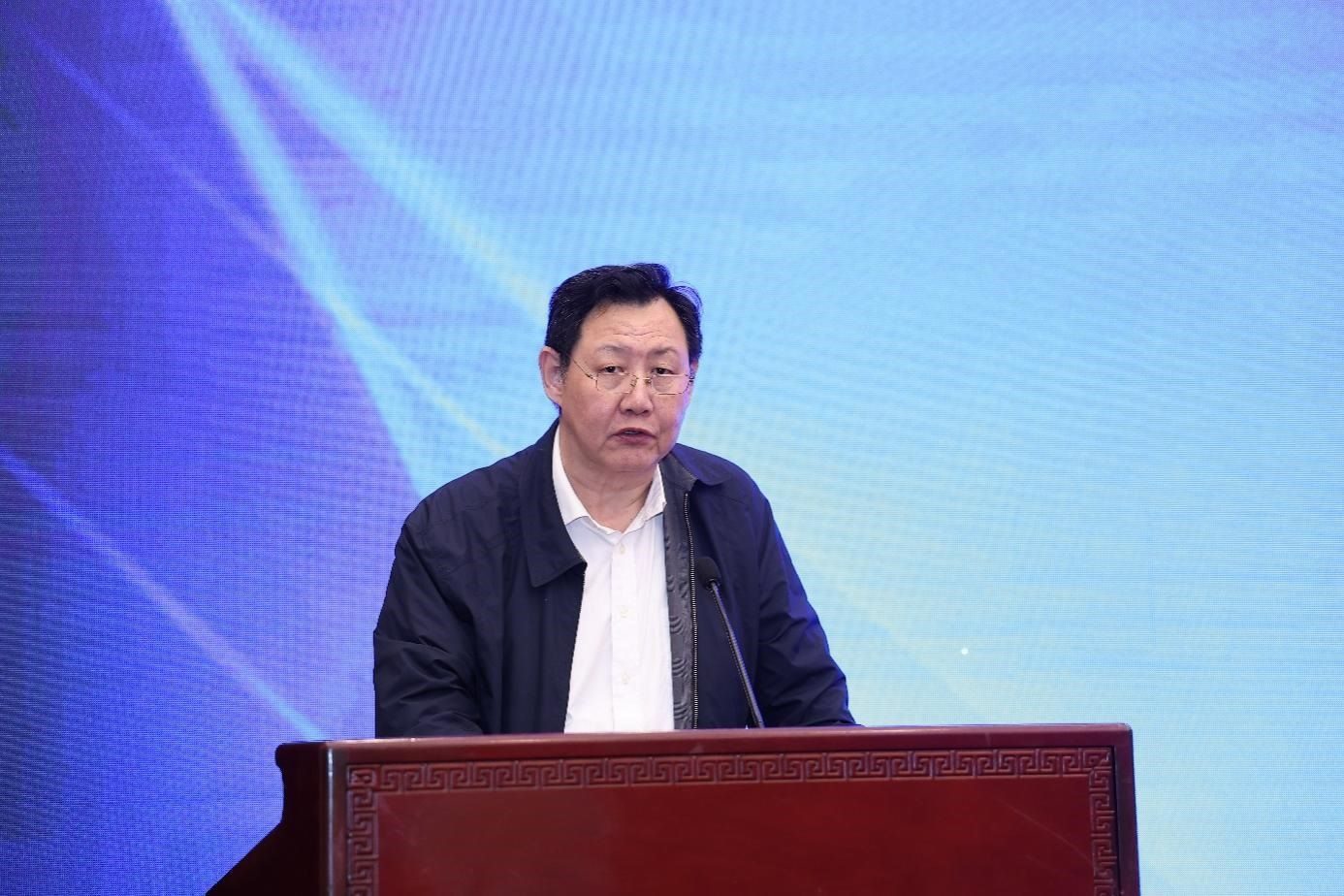 中國物流與采購聯(lián)合會黨委副書記余平致辭。主辦方供圖