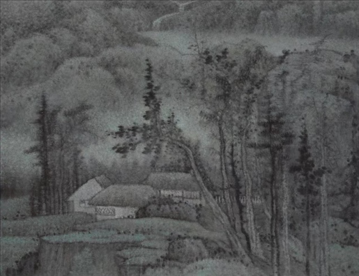 王秦生畫作《晨寂》。主辦方供圖