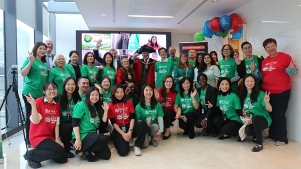 中國銀行倫敦分行參與倫敦金融城慈善日活動(dòng)。資料圖片