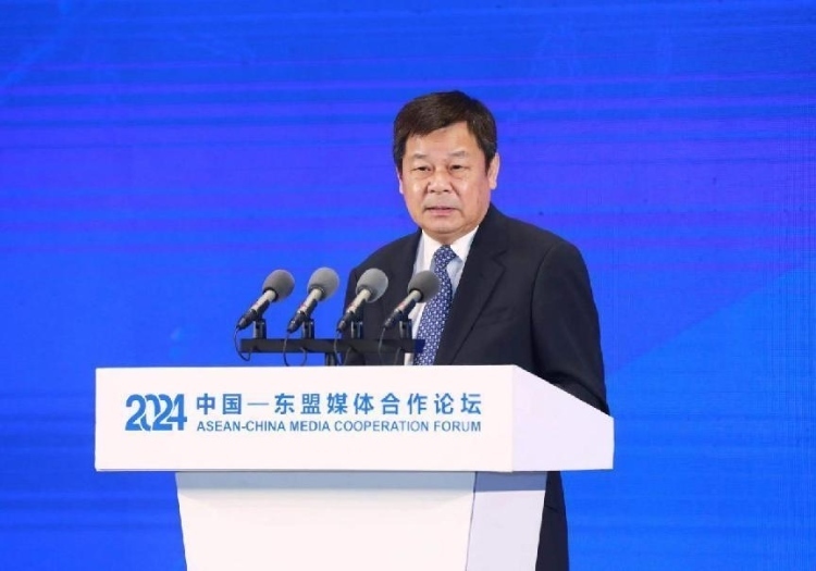 杜占元致辭。中國外文局供圖