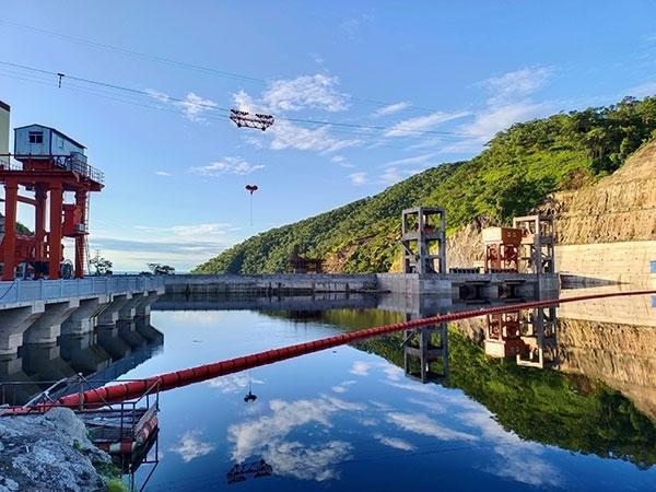 剛果（金）布桑加水電站水庫。中鐵資源集團供圖