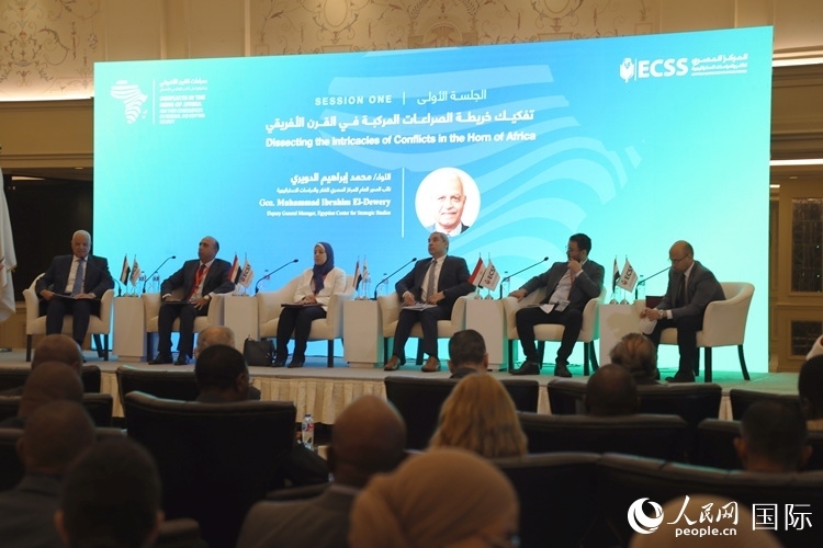 “非洲之角沖突及其對(duì)地區(qū)和埃及安全的影響”的研討會(huì)現(xiàn)場(chǎng)。沈小曉攝