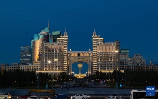 這是7月1日拍攝的哈薩克斯坦首都阿斯塔納街景。新華社記者 白雪騏 攝