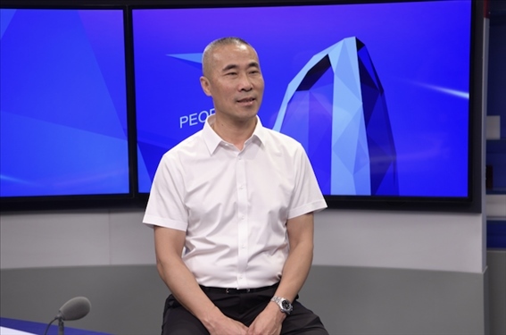 福建省晉江市工商聯(lián)黨組成員王建回。人民網(wǎng)記者 王曉嘯攝