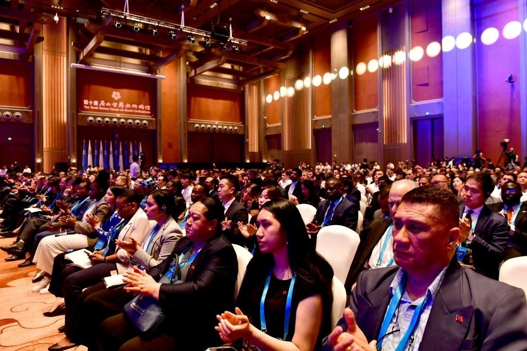 與會嘉賓出席第十屆尼山世界文明論壇。新華社記者 郭緒雷 攝