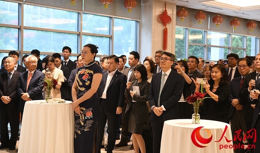 招待會(huì)現(xiàn)場(chǎng)。人民網(wǎng) 李帆攝